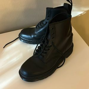 Women’s sz 10 Doc Martens 1460 Monochrome Black on Black